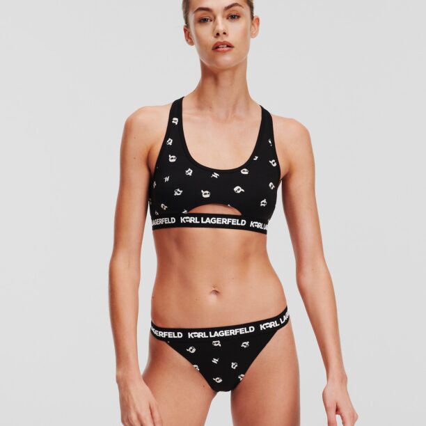 Karl Lagerfeld Sutien  crem / negru / alb