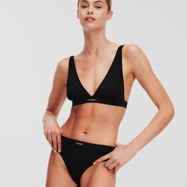 Karl Lagerfeld Sutien  negru / alb