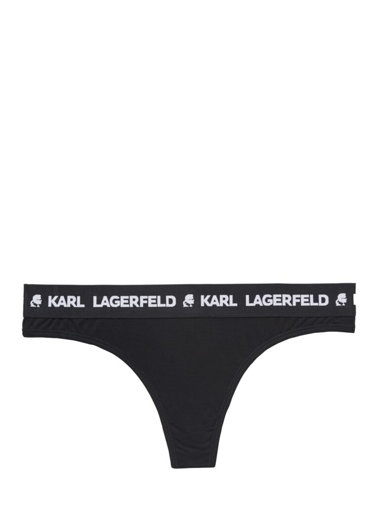 Karl Lagerfeld Tanga  negru / alb