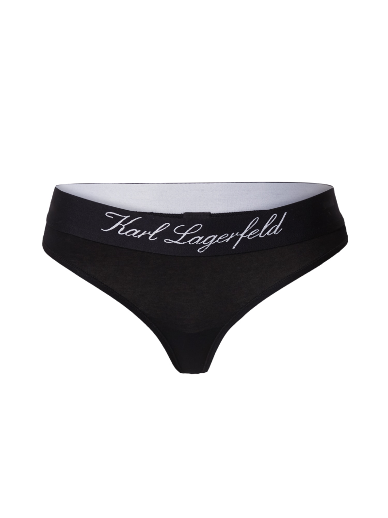 Karl Lagerfeld Tanga  negru / alb