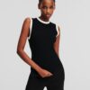 Karl Lagerfeld Top  negru / alb