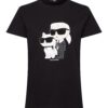 Karl Lagerfeld Tricou 'Ikonik 2.0'  bej deschis / negru / alb