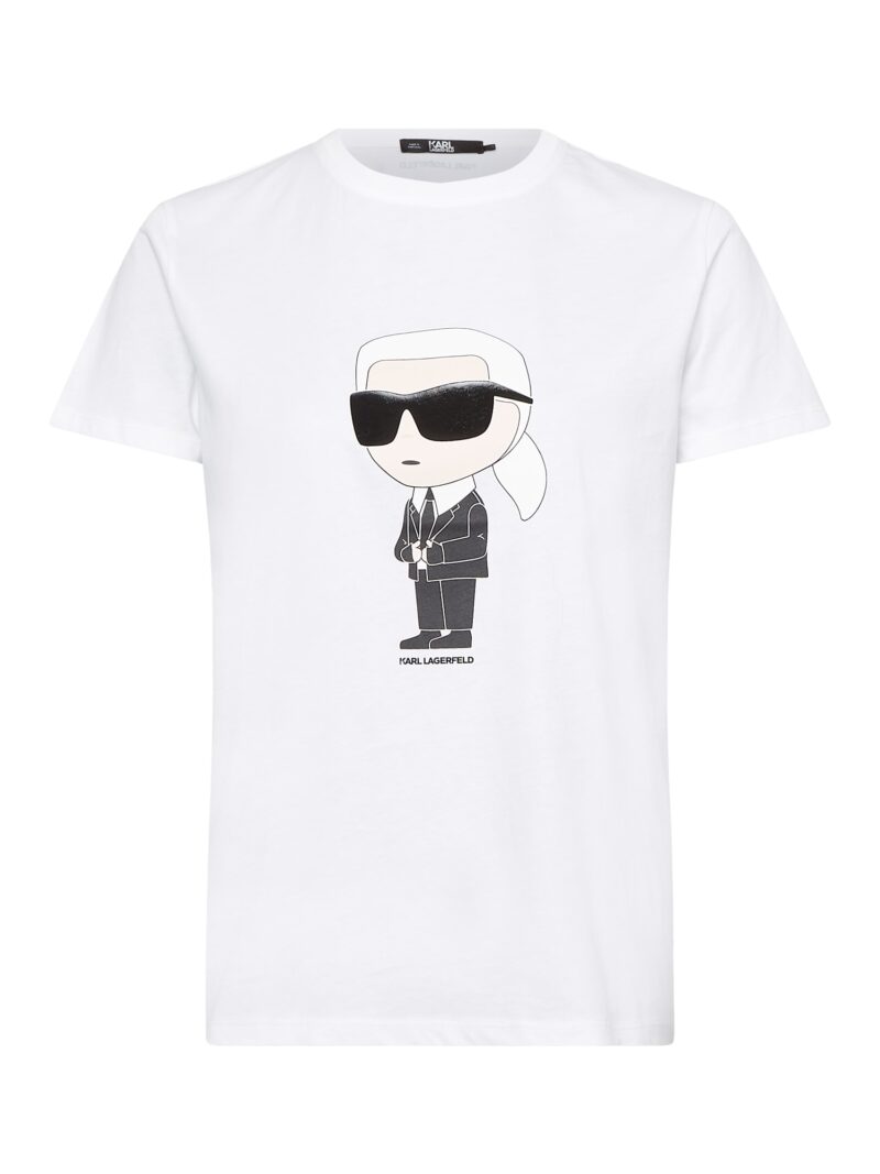 Karl Lagerfeld Tricou 'Ikonik 2.0'  crem / negru / alb murdar