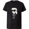 Karl Lagerfeld Tricou 'Ikonik 2.0'  negru / alb