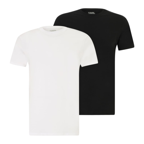 Karl Lagerfeld Tricou  gri / negru / alb