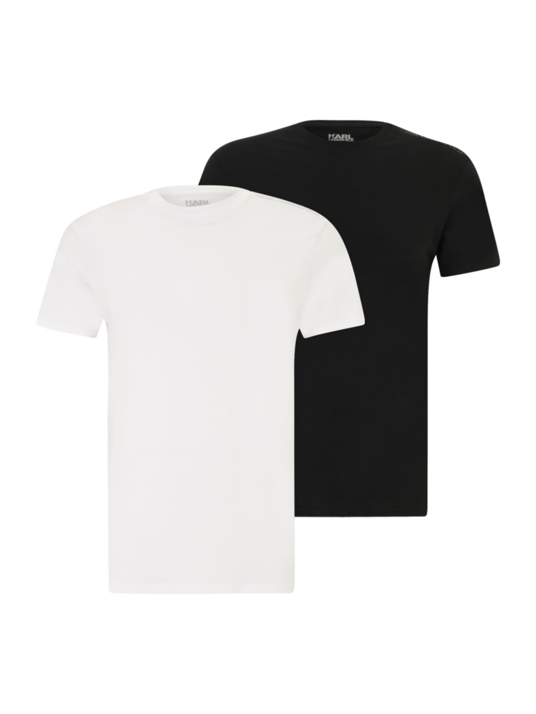 Karl Lagerfeld Tricou  gri / negru / alb