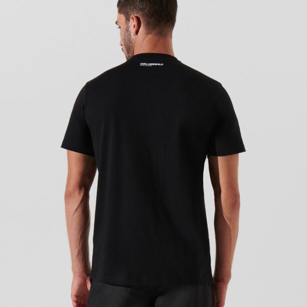 Karl Lagerfeld Tricou  negru / alb preţ