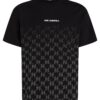 Karl Lagerfeld Tricou  negru / alb