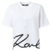 Karl Lagerfeld Tricou  negru / alb