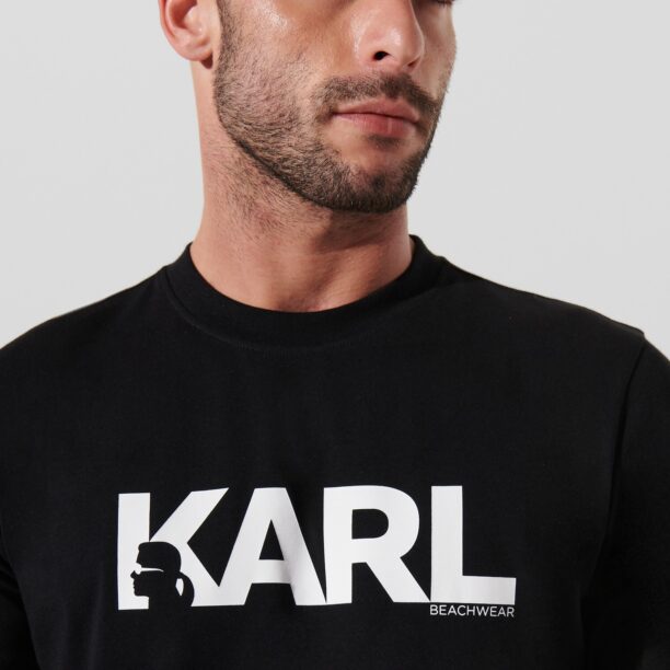 Cumpăra Karl Lagerfeld Tricou  negru / alb