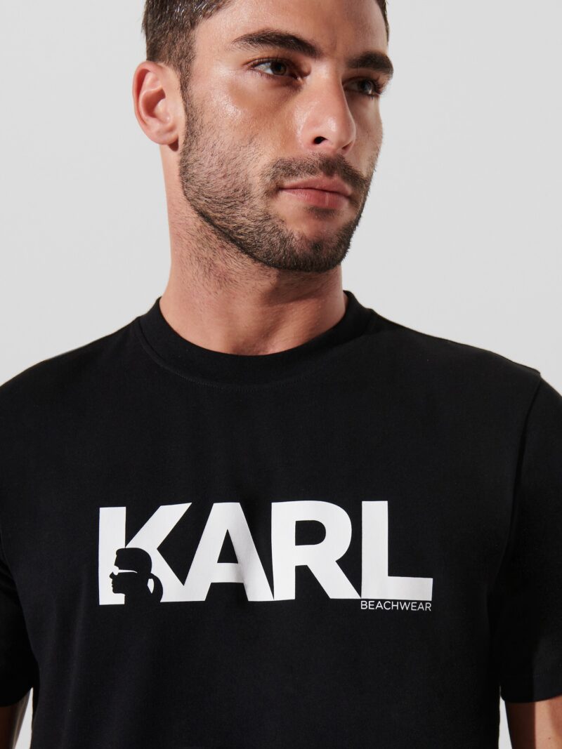 Cumpăra Karl Lagerfeld Tricou  negru / alb