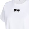 Karl Lagerfeld Tricou  roz / alb