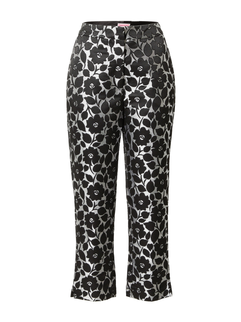 Kate Spade Pantaloni  gri argintiu / negru