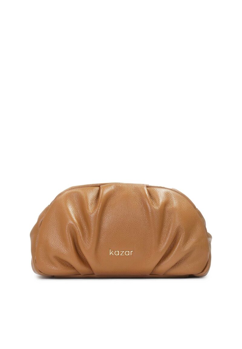 Kazar Clutch  maro deschis / auriu