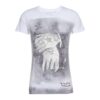 Key Largo Tricou 'MT ALIVE round'  gri / alb