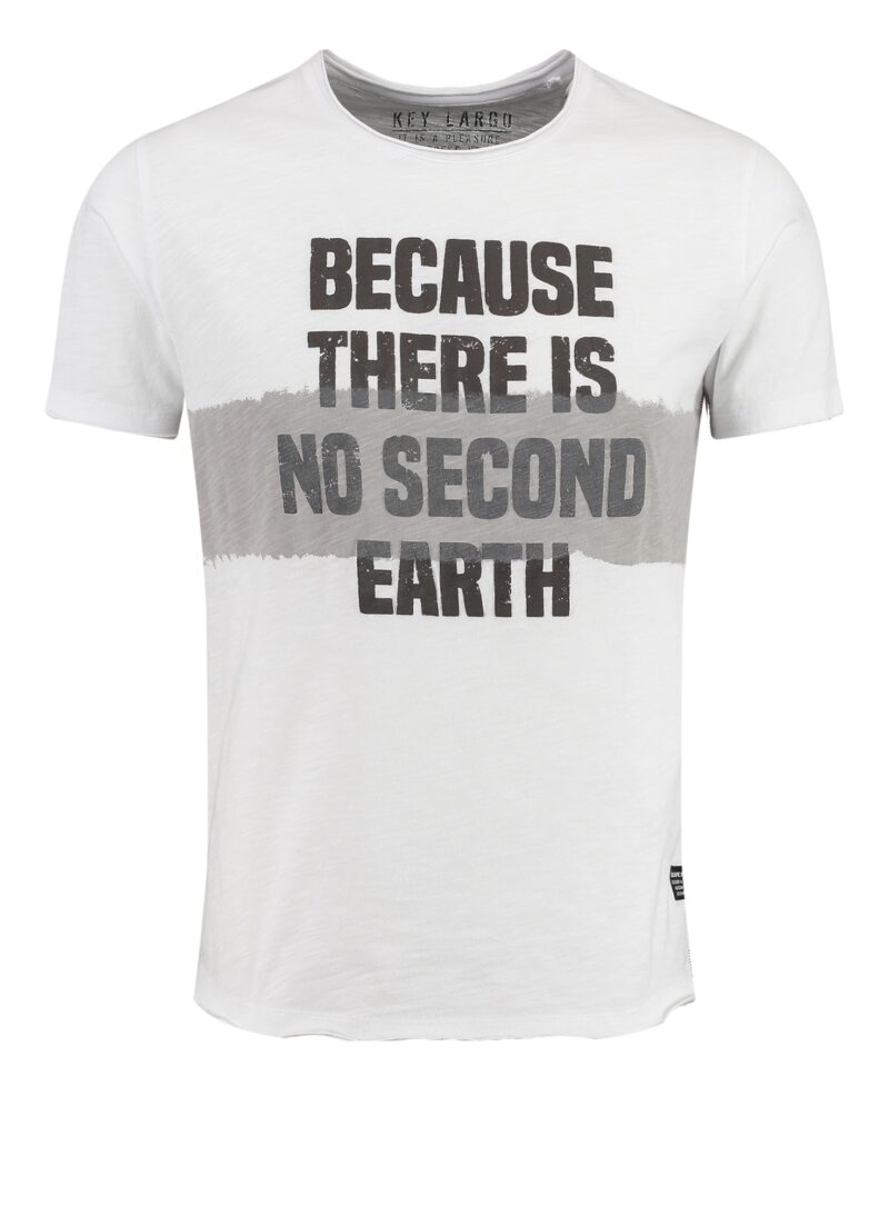 Key Largo Tricou 'MT EARTH'  negru / alb