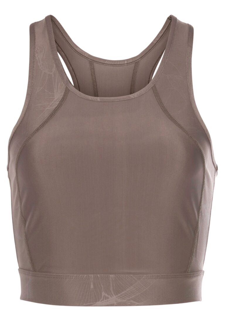 LASCANA ACTIVE Sport top  maro / alb