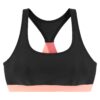 LASCANA ACTIVE Sutien de costum de baie sport  roz pastel / negru