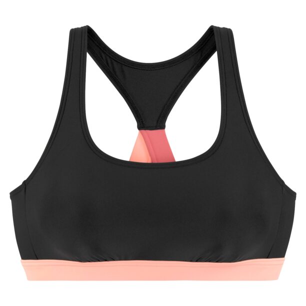 LASCANA ACTIVE Sutien de costum de baie sport  roz pastel / negru