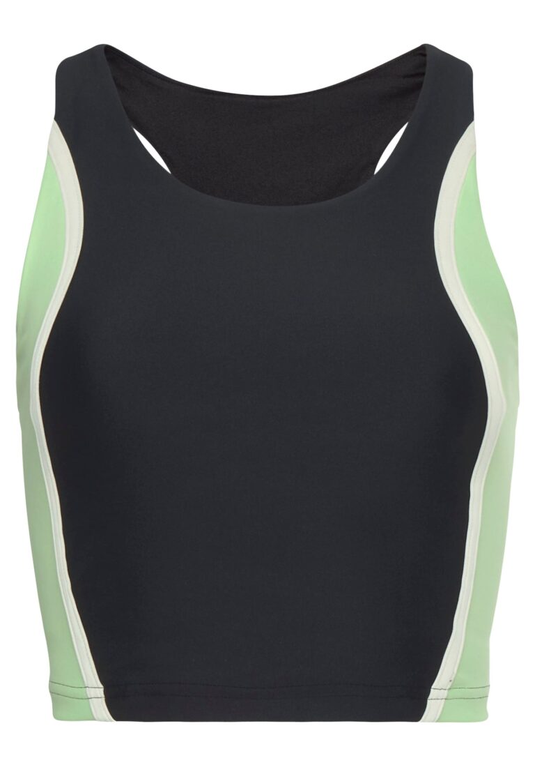 LASCANA ACTIVE Top  ecru / verde mentă / negru