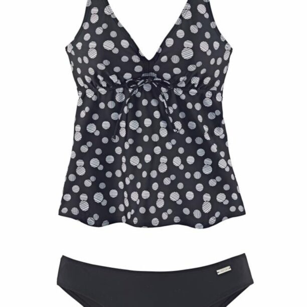 LASCANA Costum de baie Tankini  gri metalic