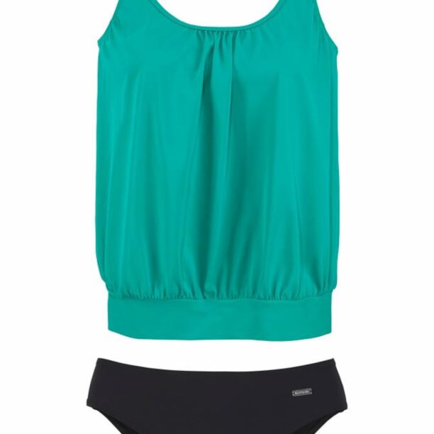 LASCANA Costum de baie Tankini  verde jad / negru