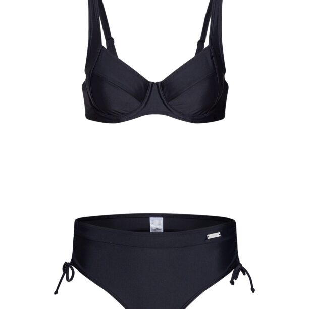 LASCANA Costum de baie două piese 'Wire-Bikini Set'  negru