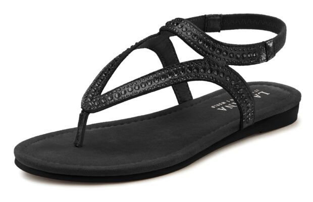 LASCANA Flip-flops  negru