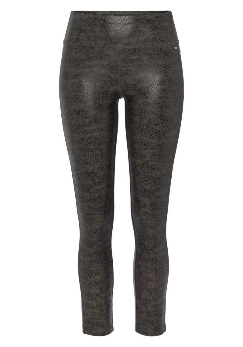 LASCANA Leggings  verde închis / negru