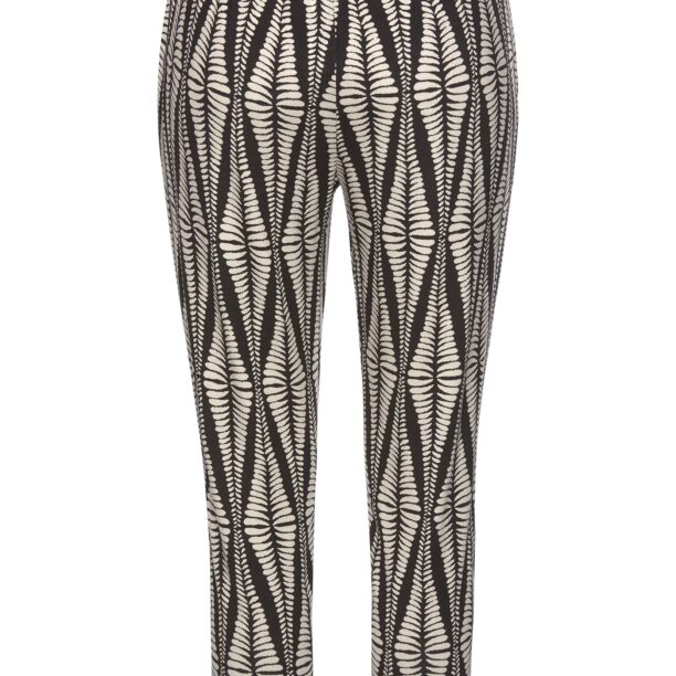 LASCANA Pantaloni 'Grafik'  bej / negru