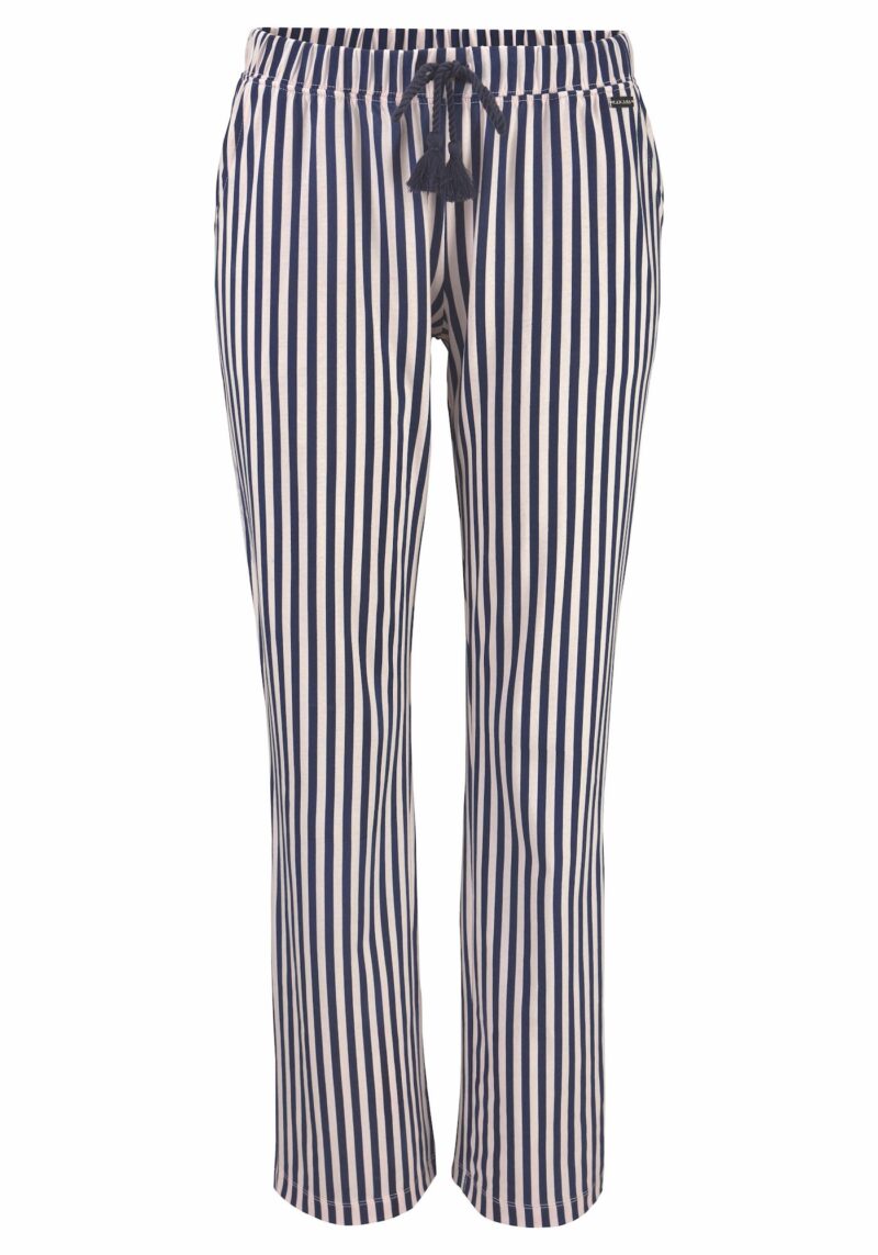 LASCANA Pantaloni de pijama  indigo / alb