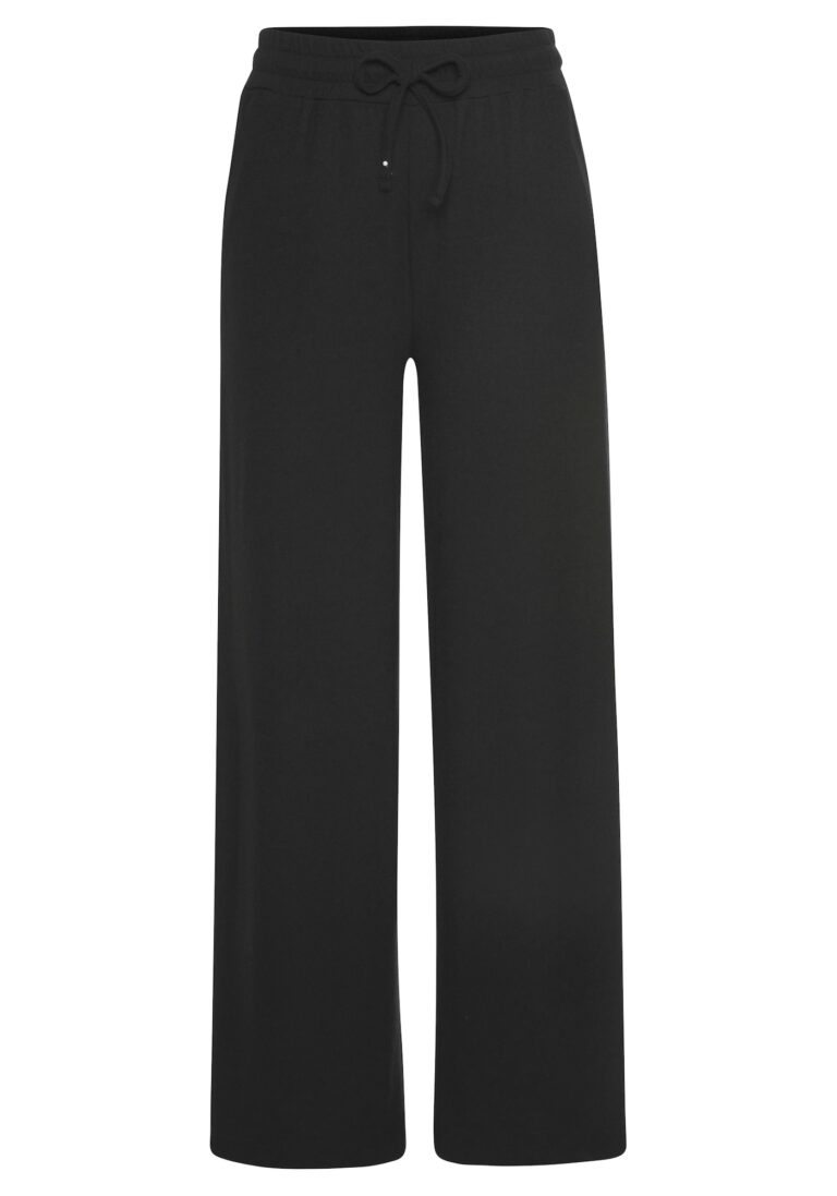 LASCANA Pantaloni de pijama  negru