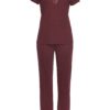 LASCANA Pijama  roșu burgundy