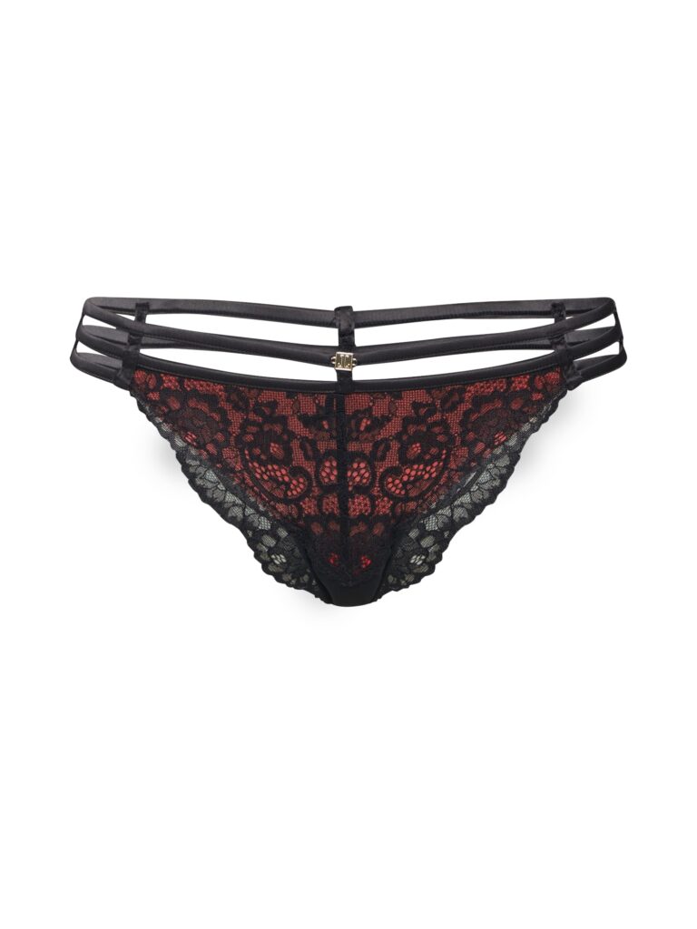 LASCANA Slip 'Brief'  roșu / negru