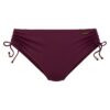 LASCANA Slip costum de baie 'Italy'  roșu bordeaux