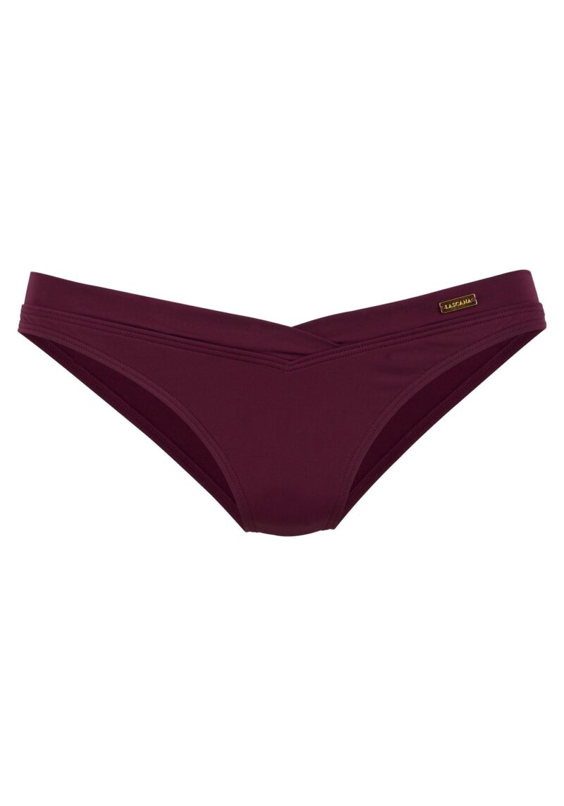 LASCANA Slip costum de baie 'Italy'  roșu bordeaux