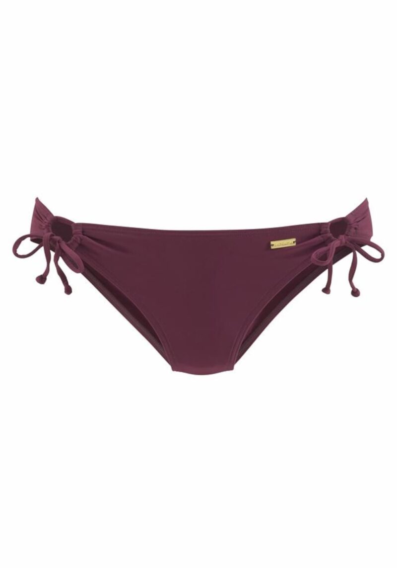 LASCANA Slip costum de baie 'Kati'  roșu bordeaux