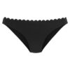 LASCANA Slip costum de baie 'Scallop'  negru