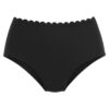 LASCANA Slip costum de baie 'Scallop'  negru