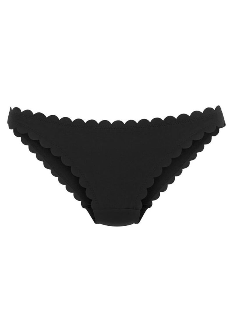 LASCANA Slip costum de baie 'Scallop'  negru