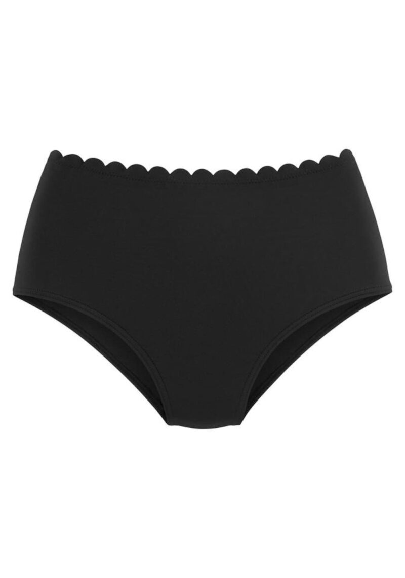 LASCANA Slip costum de baie 'Scallop'  negru