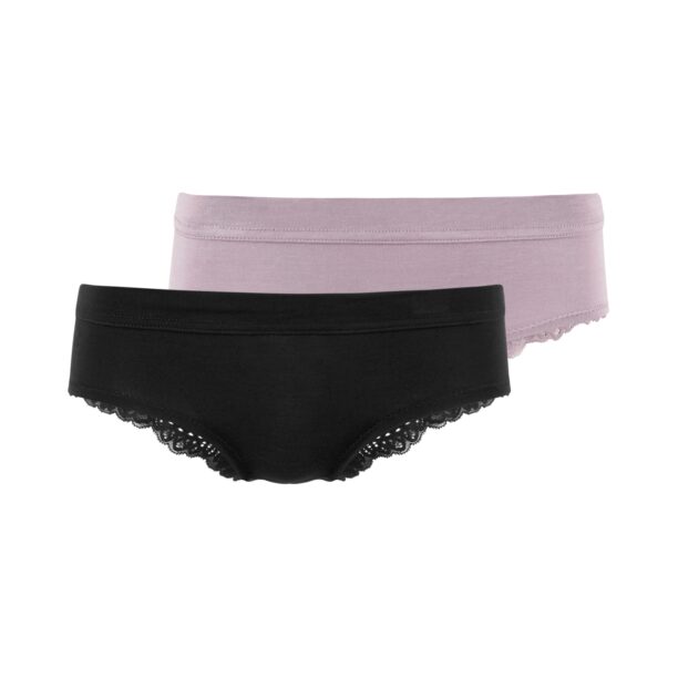 LASCANA Slip  mov pastel / negru