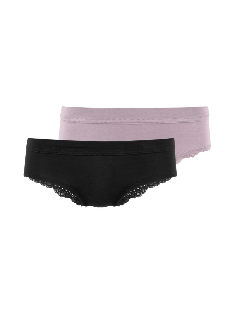 LASCANA Slip  mov pastel / negru