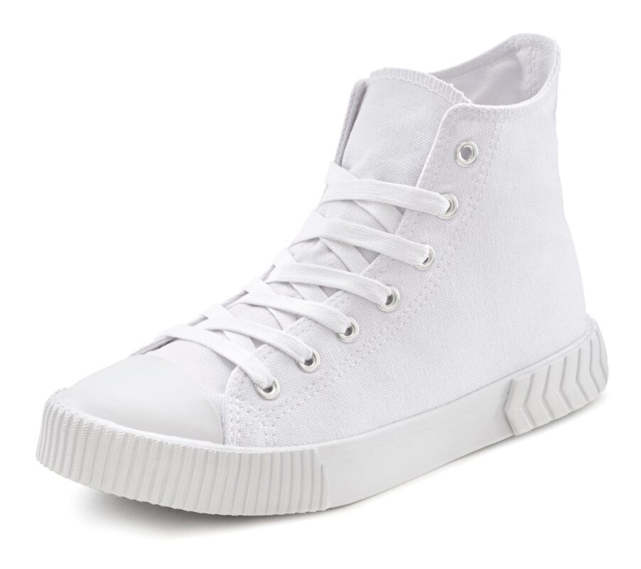 LASCANA Sneaker înalt  alb