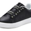 LASCANA Sneaker low  negru / argintiu / transparent