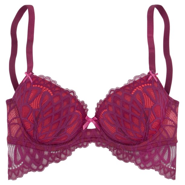 LASCANA Sutien 'Foam bra'  lila / roșu