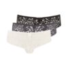 LASCANA Tanga  crem / gri / negru