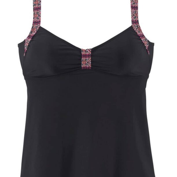 LASCANA Tankini top 'Daisy'  negru