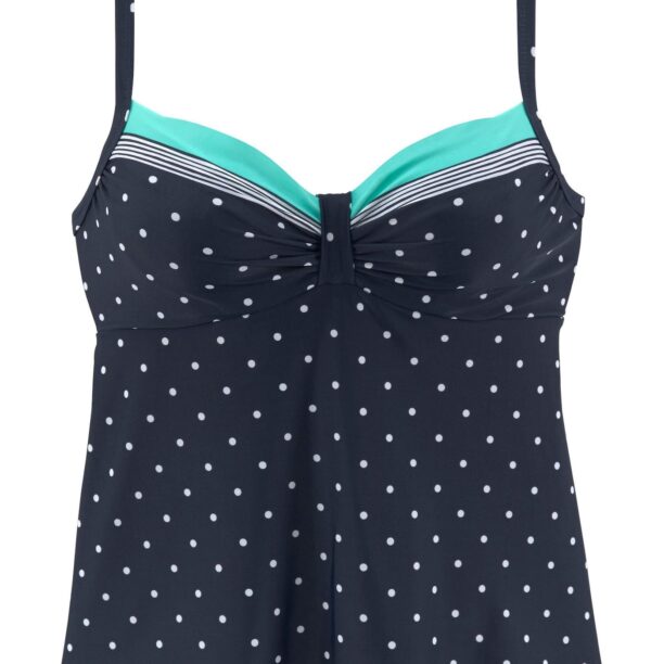 LASCANA Tankini top 'Monroe'  bleumarin / turcoaz