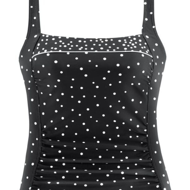 LASCANA Tankini top  negru / alb